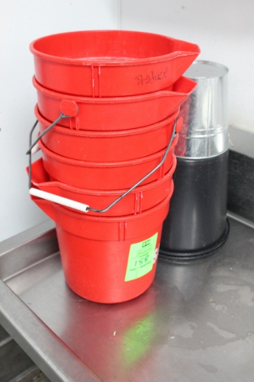 Group Of Assorted Buckets