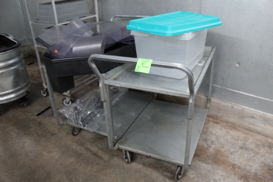 Produce Carts And Plastic Bin, Strip Curtains