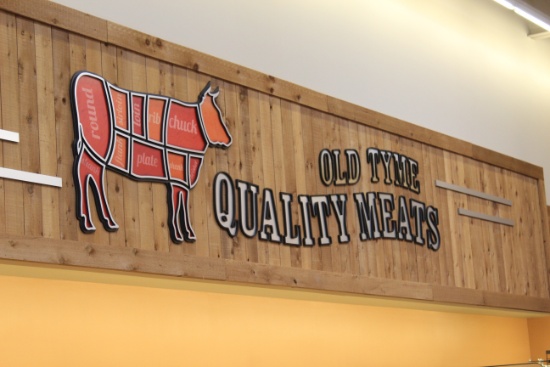Old Tyme Quality Meats Signage