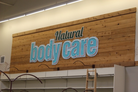 Natural Body Care Signage
