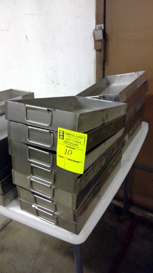 9" x 15" Stainless Bins