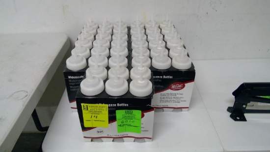 Group Of Widemouth Squeeze Bottles