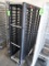 Rubbermaid plastic tray racks, on casters