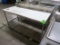 polytop table w/ backsplash
