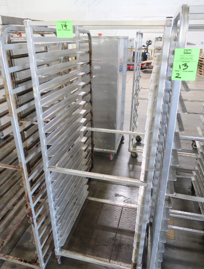 aluminum cooling rack, on casters