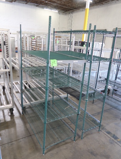 wire shelving units, coated