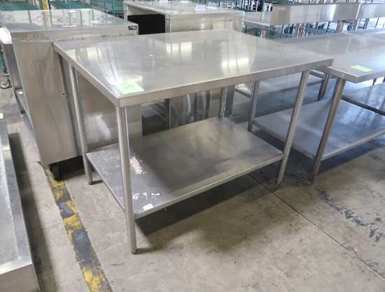stainless table w/ undershelf