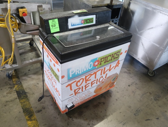 portable tortilla refrigerated merchandiser
