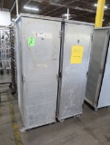 aluminum transport cabinets, on casters