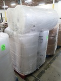pallet of rolls of bubble wrap