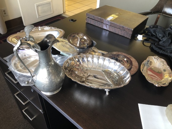 Group Of Vintage Serving Items