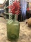 Glass Jug W/ Faux Plant