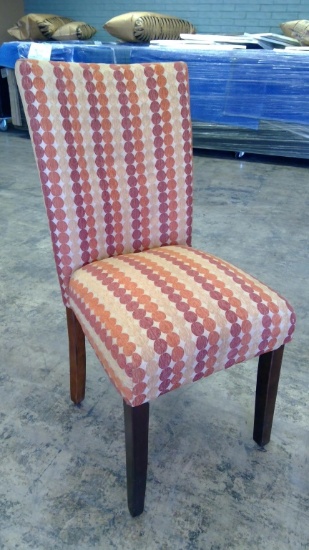 Vintage Padded And Upholstered Wooden Chair