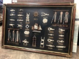36” x 24” Framed Nautical Knot Art