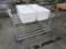 aluminum stocking cart w/ meat trays