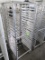 aluminum pan rack, side load, on casters
