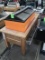 Arctic Star tortilla merchandiser built into wooden table