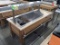 wooden table w/radient heat above: tortilla merchandiser