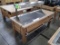 wooden table w/radient heat above: tortilla merchandiser