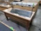 wooden table w/radient heat above: tortilla merchandiser