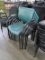 stackable padded chairs, w/ arm rests