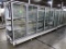 Hill Phoenix freezer door case, 6) door case w/ R end, electric defrost