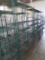 wire shelving units, on casters