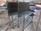 wire shelving units, on casters