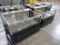 Wasserstrom refrigerated merchandiser w/ 3) glass sides