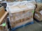 pallet of wooden tables
