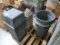 assorted trash cans