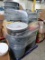 pallet of assorted trash cans
