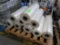 pallet of rolls of plastic film