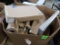 crate of new sheet pans, market trays, 30
