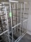 aluminum pan racks, on casters