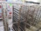 aluminum oven racks, on casters