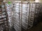 aluminum oven racks, on casters