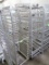 aluminum oven racks, on casters