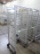 aluminum tray rack, on casters