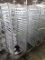 aluminum sheet pan racks, on casters