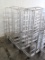 aluminum tub racks, on casters