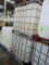 plastic containers in steel cages