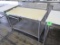 polytop table w/ backsplash