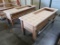 oak top table, w/ hole cut out for tortilla warmer