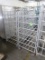 aluminum tray racks, on casters