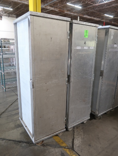 aluminum transport cabinets, on casters