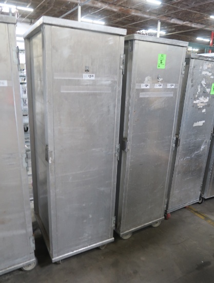 aluminum transport cabinets, on casters