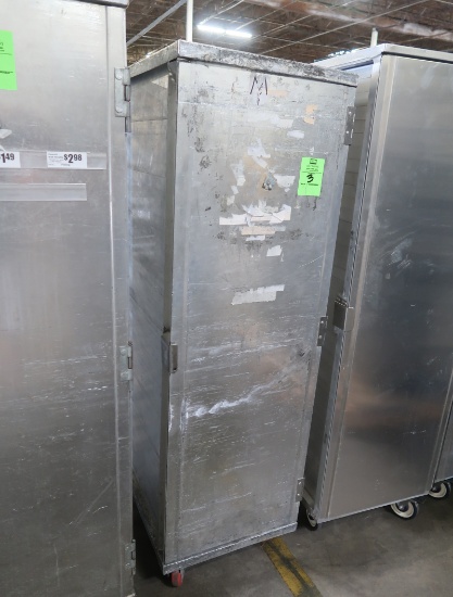 aluminum transport cabinet, on casters