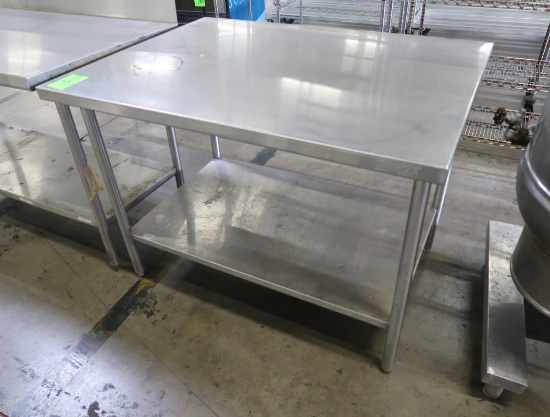 stainless table w/ undershelf