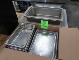 stainless pans & plastic slotted pans